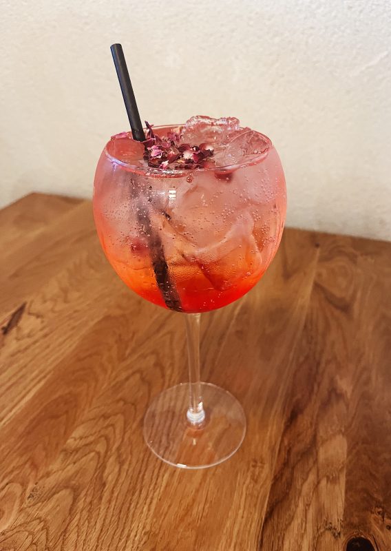 Image of Gulabi Rani cocktail at Bindas Eatery